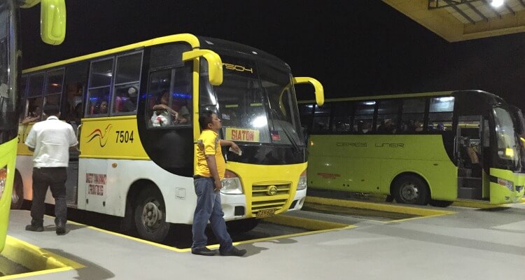 Baler Surfen - Anreise mit dem Bus